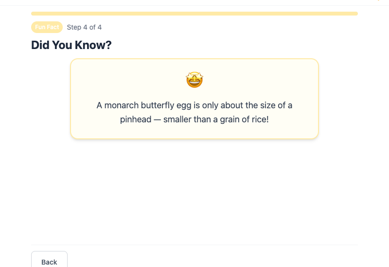 Vocabulary review with tap-to-flip flashcards