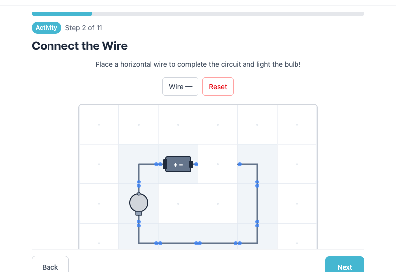 Easy challenge - connect one wire to complete the circuit