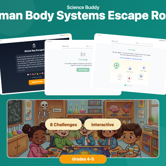Human Body Systems Escape Room preview 1