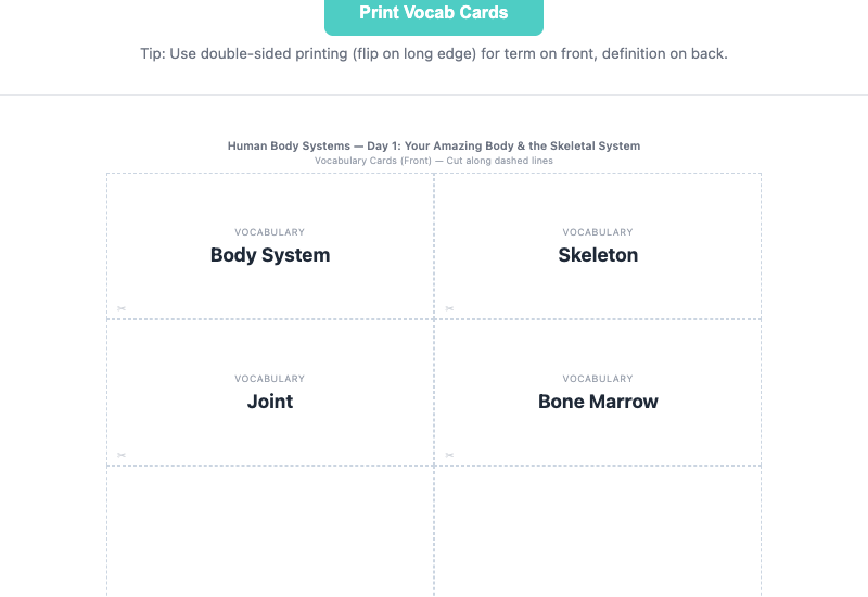 Human Body Systems: 6-Day Interactive Lesson preview 5