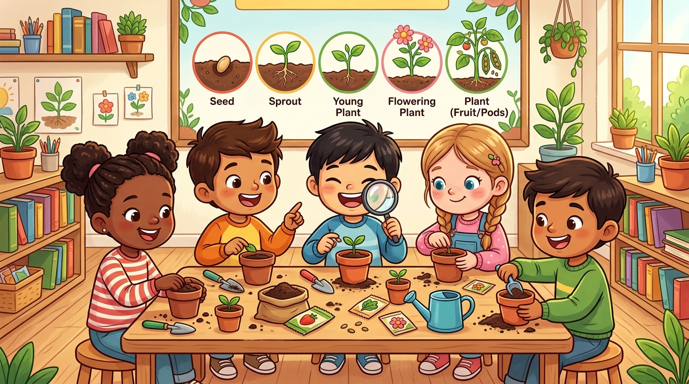 Plant Life Cycle for Kids: Free Activities & Lesson Plans