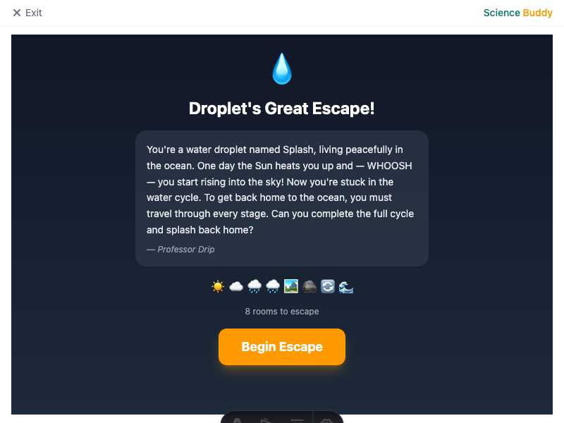 Water Cycle: Digital Escape Room preview 2